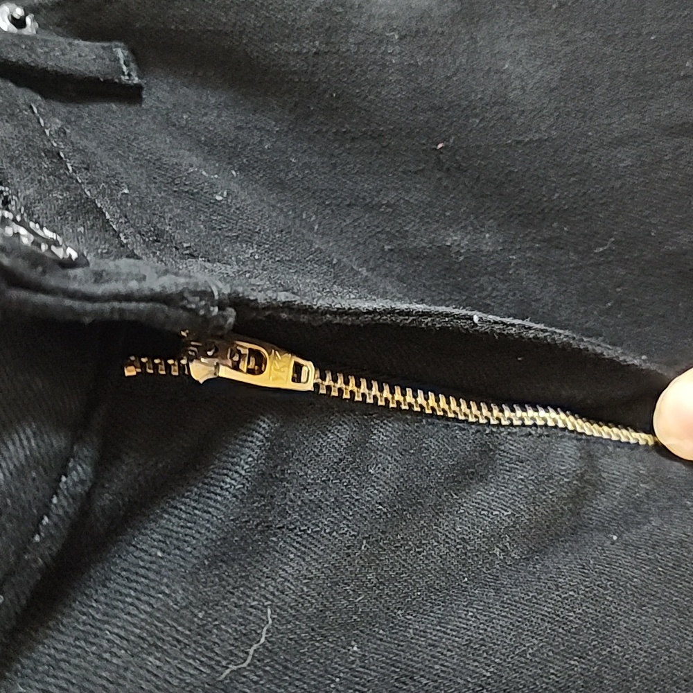 BLACK LEVI'S MID RISE SLIM - Picture 4 of 7